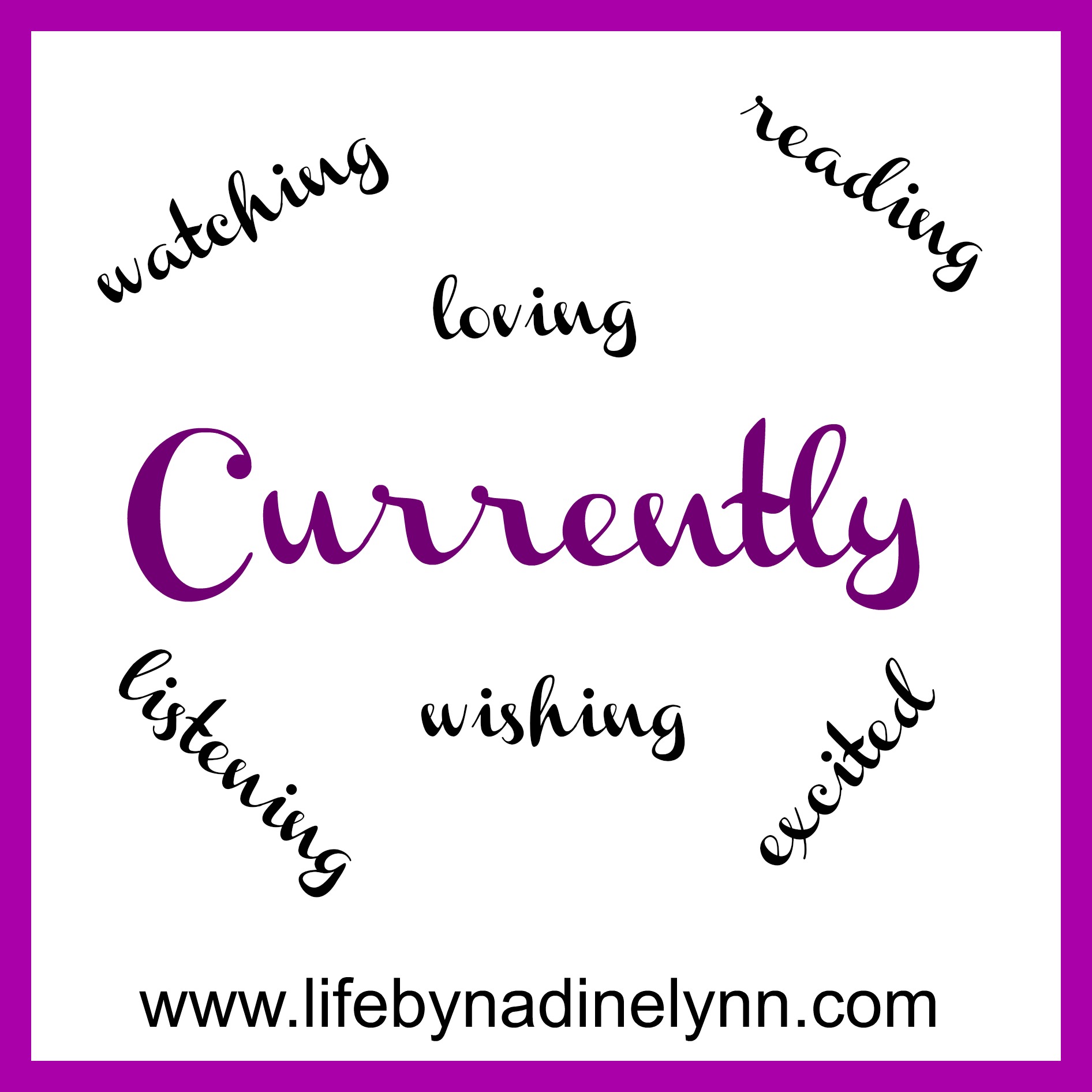 Currently... Life By Nadine Lynn