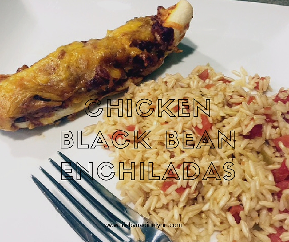 Chicken Black Bean Enchiladas