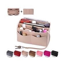 Image result for Purse Organizer Insert, Felt Bag organizer with zipper, Handbag & Tote Shaper, For Speedy Neverfull Tote, 5 Sizes